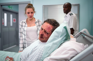 Kayla Clifton visits dad Neil Clifton in hospital Coronation Street
