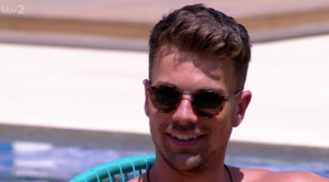 Love Island contestant in sunglasses