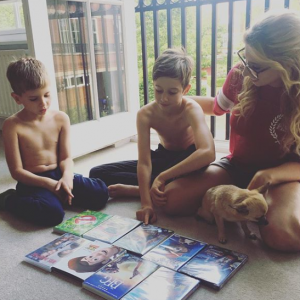 Stacey Solomon with her sons