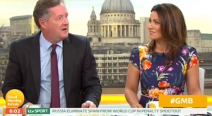 Piers Morgan and Susanna Reid on GMB