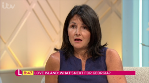 Love Island's Georgia Steel and her mum Sharon (Credit: ITV)