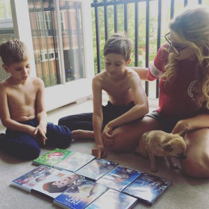 Stacey Solomon and her sons (Credit: Instagram)