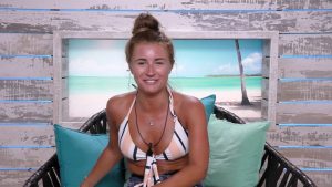 Love Island's Dani Dyer talks in the beach hut