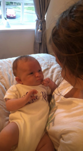 Ryan Thomas' daughter with her cousin 