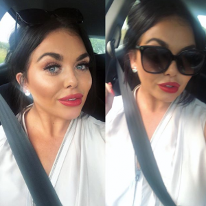 Scarlett Moffatt on her way to Wimbledon 