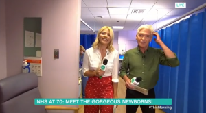 Holly willoughby and Phillip schofield at Queen Charlotte's and Chelsea Hospital on TM