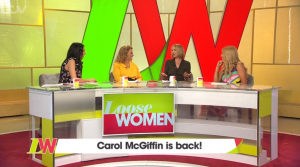 carol-mcgiffiin returns to Loose Women after 5 years