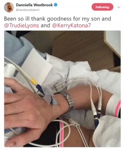 danniella-westbrook in hospital