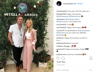 Laura Whitmore and Iain Stirling share sweet snaps as they celebrate first anniversary