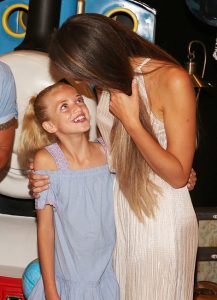Peter and Emily Andre with Princess and Junior, in attendance at the 'Thomas & Friends' exclusive film premiere held at VUE Leicester Square in London, UK.