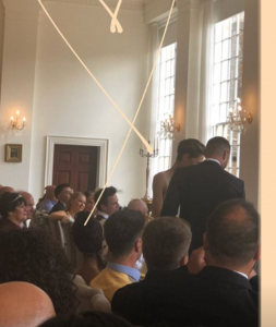 emma-and-matt-willis at their wedding vow renewal ceremony 