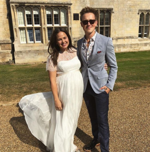 tom-and-giovanna-fletcher at Emma and Matt Willis' wedding renewal party