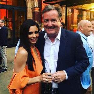 Cheryl and Piers Morgan at Simon Cowell's annual summer party