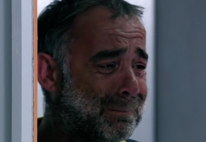 Kevin Webster crying in Coronation Street 