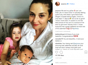 Jacqueline Jossa with her two daughters