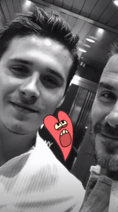 David Beckham and son Brooklyn