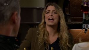 Charity exposes Megan and Graham's affair in Emmerdale