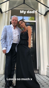 Victoria Beckham with her dad, Anthony