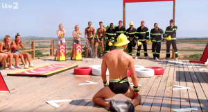 Love Island fireman challenge