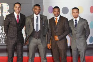JLS, The Brit Awards 2013 held at the O2 Arena, London.