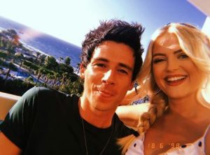 Lucy Fallon and boyfriend Tom Leech