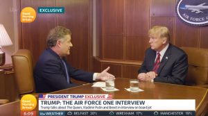 Piers Morgan interviewing Donald Trump