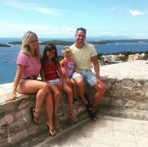 Tina O'Brien on holiday in Croatia with her family