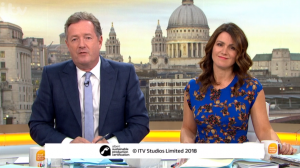 Piers Morgan and Susanna Reid on GMB 