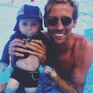 Peter Crouch and son Johnny