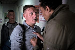 Coronation Street character threatened by a thug