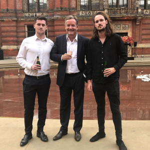 Piers Morgan and sons Spencer and Albert 