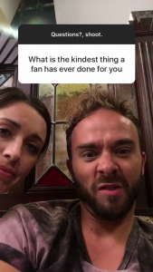 Jack P Shepherd, Instagram Live