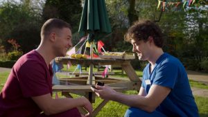 Lofty proposes to Dom in Holby City, BBC