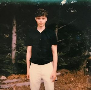 Young man in black shirt