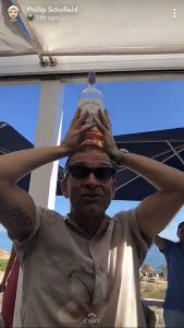 Holly W's husband Dan Baldwin during a holiday in Portugal