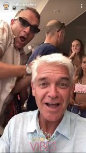 Phil with Holly's husband Dan Baldwin