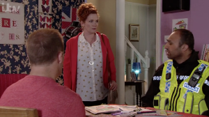 Police visit Tyrone and tell him Jackie is dead Coronation Street 