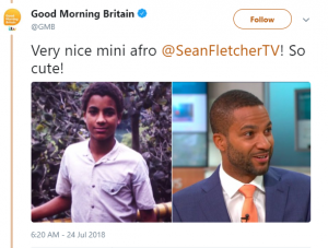 Sean Fletcher then and now (Credit: Twitter)