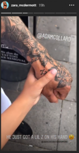 Love Island Adam Collard and Zara McDermott (Credit: Instagram)