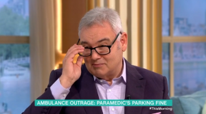 Eamonn Holmes wearing his glasses