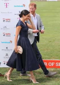Prince Harry plays in the Sentebale ISPS Handa Polo Cup at the Royal County of Berkshire Polo Club