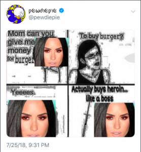 pewdiepie demi lovato