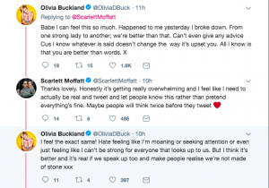 scarlett moffatt olivia buckland twitter