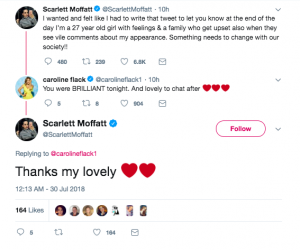 scarlett moffatt caroline flack twitter
