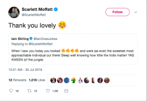 scarlett moffatt iain stirling twitter