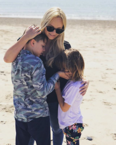 Emma Bunton and her sons