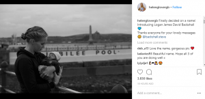 Helen Glover and Steve Backshall and their baby son (Credit: Instagram)