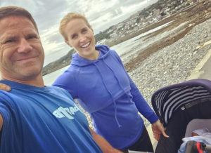 Helen Glover and Steve Backshall and their baby son (Credit: Instagram)