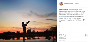 Helen Glover and Steve Backshall and their baby son (Credit: Instagram)