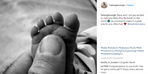 Helen Glover and Steve Backshall and their baby son (Credit: Instagram)